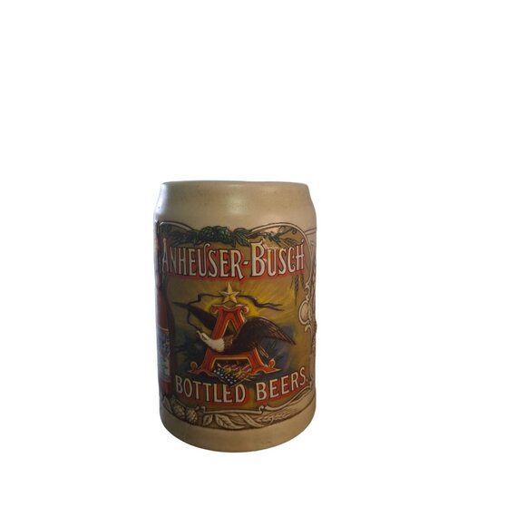 Anheuser-Busch 1991 Budweiser Bottled Beer Logo Ceramic Mug Stein CS136 No Box - Picture 1 of 9